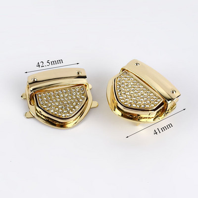 2 vnt. Metalinis pasukamas užraktas sagtis piniginės spyruoklinis skląstis krepšiams „pasidaryk pats“ rankinės spynos užsegamas krepšio uždarymas siuvimo aparatūros priedai