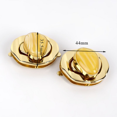 2 vnt. Metalinis pasukamas užraktas sagtis piniginės spyruoklinis skląstis krepšiams „pasidaryk pats“ rankinės spynos užsegamas krepšio uždarymas siuvimo aparatūros priedai