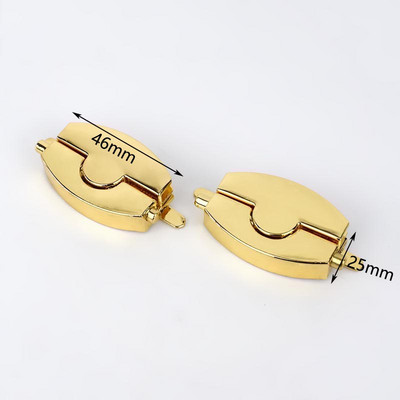 2 vnt. Metalinis pasukamas užraktas sagtis piniginės spyruoklinis skląstis krepšiams „pasidaryk pats“ rankinės spynos užsegamas krepšio uždarymas siuvimo aparatūros priedai