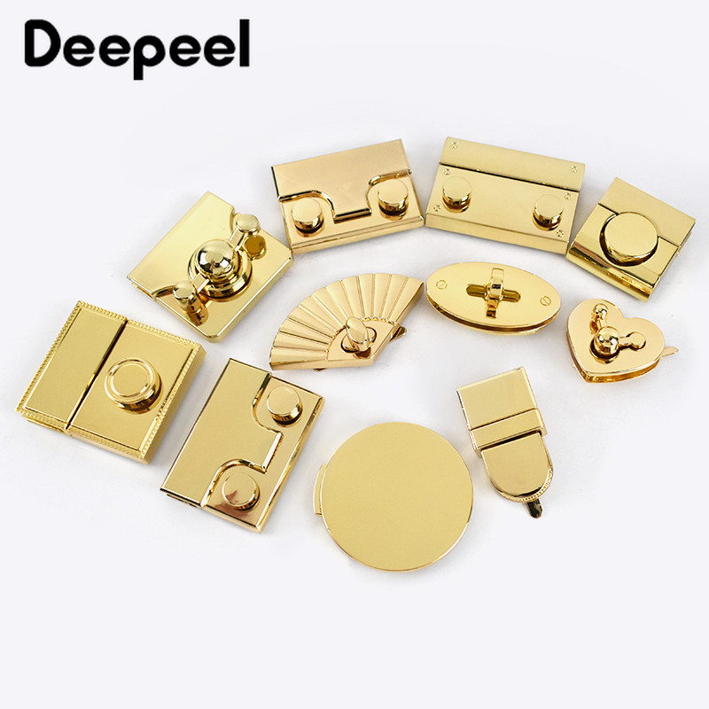 2 vnt. Metalinis pasukamas užraktas sagtis piniginės spyruoklinis skląstis krepšiams „pasidaryk pats“ rankinės spynos užsegamas krepšio uždarymas siuvimo aparatūros priedai