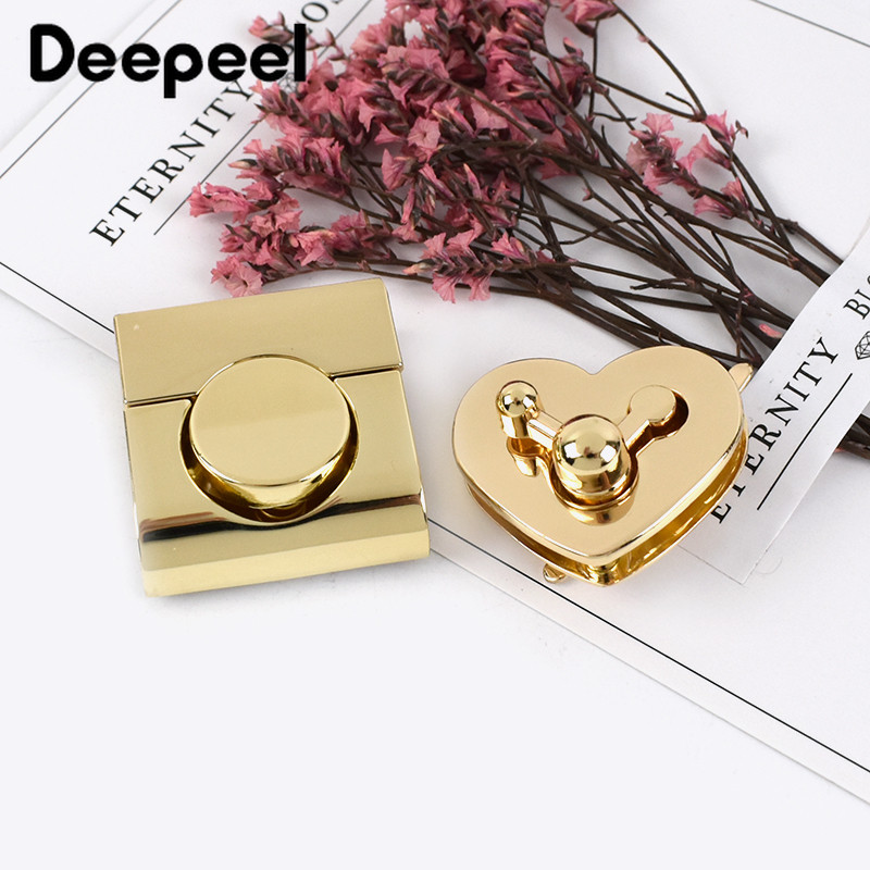 2 vnt. Metalinis pasukamas užraktas sagtis piniginės spyruoklinis skląstis krepšiams „pasidaryk pats“ rankinės spynos užsegamas krepšio uždarymas siuvimo aparatūros priedai