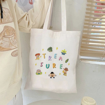 Νέα Harajuku Canvas Tote Bag Kpop Group Shopper Τσάντες ώμου Tuisyen Sekolah Tuition Bag Tote Τσάντες για γυναίκες Bolso Lona