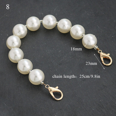 Naiste imiteeritud pärlkoti keti vahetus, pikk õlakoti rihm Käekott Naiste käepidemega rihmakoti osade hulgimüük