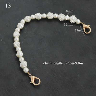 Naiste imiteeritud pärlkoti keti vahetus, pikk õlakoti rihm Käekott Naiste käepidemega rihmakoti osade hulgimüük