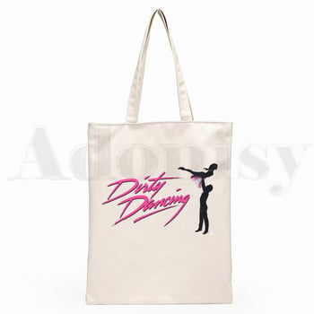 Dirty Dancing Hip Hop Graphic Cartoon Print Τσάντες αγορών Μόδα για κορίτσια Casual Pacakge Τσάντα χειρός