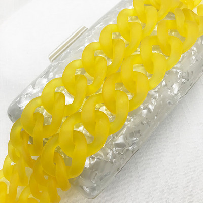 1 vnt. 60 cm nuimamas keičiamasis peties diržo krepšys „pasidaryk pats“ akrilo dervos rankinės grandinės plastikinis dirželis, skirtas moteriškų krepšių priedams