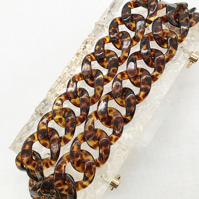 1 vnt. 60 cm nuimamas keičiamasis peties diržo krepšys „pasidaryk pats“ akrilo dervos rankinės grandinės plastikinis dirželis, skirtas moteriškų krepšių priedams