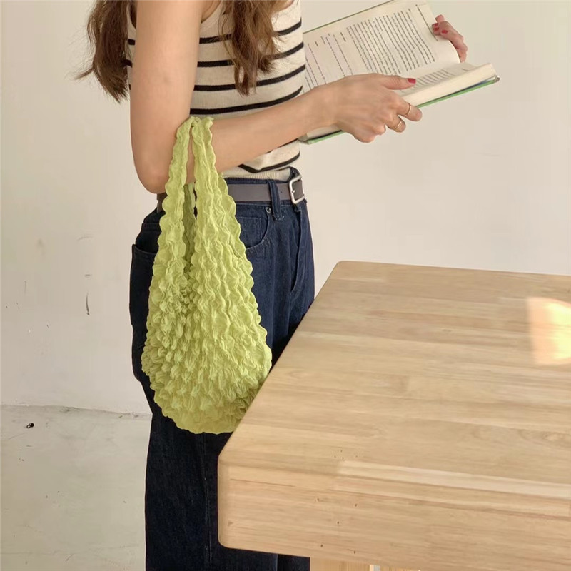 Creative Magic Expansion Fold Pliated Fleksibilne rastezljive torbe Torba za kupnju velikog kapaciteta Višenamjenska mjehurasta elastična torba za rizlu