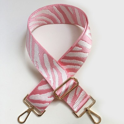 „Zebra Pattern“ krepšio dirželis Moteriškas rankinės diržas platus pečių krepšio dirželis keičiamas dirželio priedų krepšio dalis Reguliuojamas diržas krepšiams