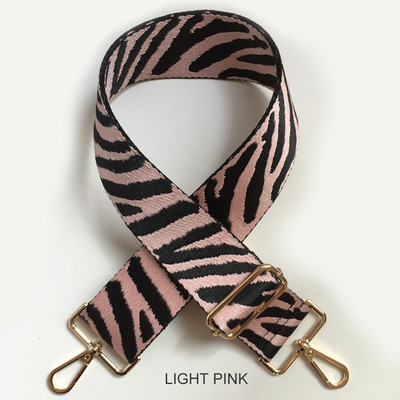 „Zebra Pattern“ krepšio dirželis Moteriškas rankinės diržas platus pečių krepšio dirželis keičiamas dirželio priedų krepšio dalis Reguliuojamas diržas krepšiams