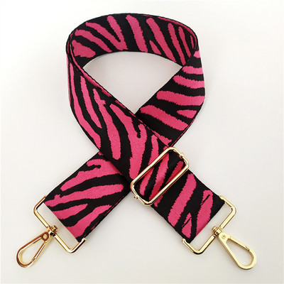 „Zebra Pattern“ krepšio dirželis Moteriškas rankinės diržas platus pečių krepšio dirželis keičiamas dirželio priedų krepšio dalis Reguliuojamas diržas krepšiams