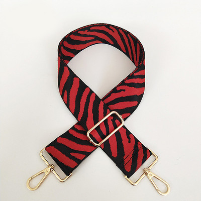„Zebra Pattern“ krepšio dirželis Moteriškas rankinės diržas platus pečių krepšio dirželis keičiamas dirželio priedų krepšio dalis Reguliuojamas diržas krepšiams