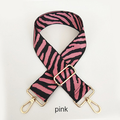 „Zebra Pattern“ krepšio dirželis Moteriškas rankinės diržas platus pečių krepšio dirželis keičiamas dirželio priedų krepšio dalis Reguliuojamas diržas krepšiams