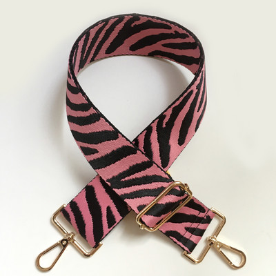 „Zebra Pattern“ krepšio dirželis Moteriškas rankinės diržas platus pečių krepšio dirželis keičiamas dirželio priedų krepšio dalis Reguliuojamas diržas krepšiams
