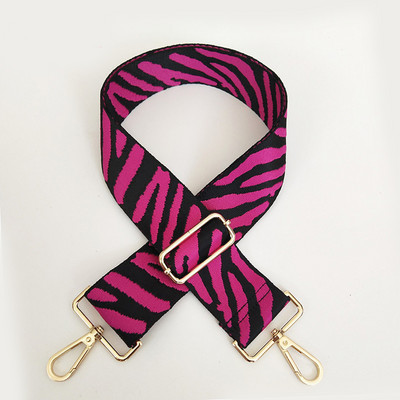 „Zebra Pattern“ krepšio dirželis Moteriškas rankinės diržas platus pečių krepšio dirželis keičiamas dirželio priedų krepšio dalis Reguliuojamas diržas krepšiams