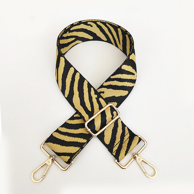 „Zebra Pattern“ krepšio dirželis Moteriškas rankinės diržas platus pečių krepšio dirželis keičiamas dirželio priedų krepšio dalis Reguliuojamas diržas krepšiams