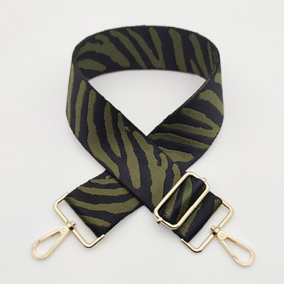 „Zebra Pattern“ krepšio dirželis Moteriškas rankinės diržas platus pečių krepšio dirželis keičiamas dirželio priedų krepšio dalis Reguliuojamas diržas krepšiams