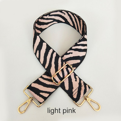 „Zebra Pattern“ krepšio dirželis Moteriškas rankinės diržas platus pečių krepšio dirželis keičiamas dirželio priedų krepšio dalis Reguliuojamas diržas krepšiams
