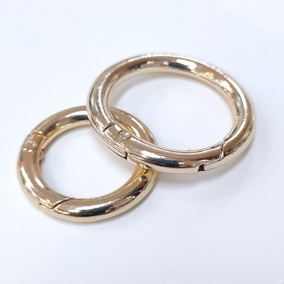 10 τεμ. 18mm-34mm Μεταλλικά κουμπώματα με ελατήρια με δαχτυλίδι με στρογγυλό καραμπίνερ Κλιπ τσάντας μπρελόκ με γάντζο για αγκράφες αλυσίδας σκύλου για κοσμήματα DIY