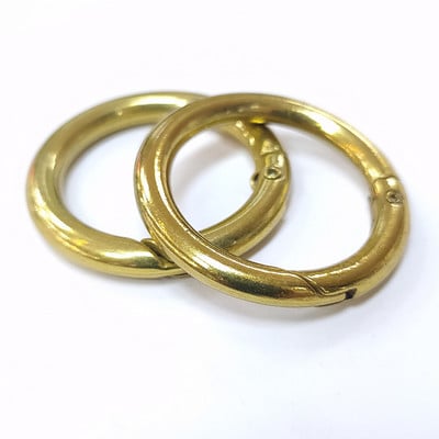 10 τεμ. 18mm-34mm Μεταλλικά κουμπώματα με ελατήρια με δαχτυλίδι με στρογγυλό καραμπίνερ Κλιπ τσάντας μπρελόκ με γάντζο για αγκράφες αλυσίδας σκύλου για κοσμήματα DIY