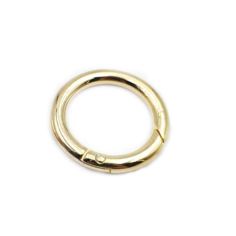 10 τεμ. 18mm-34mm Μεταλλικά κουμπώματα με ελατήρια με δαχτυλίδι με στρογγυλό καραμπίνερ Κλιπ τσάντας μπρελόκ με γάντζο για αγκράφες αλυσίδας σκύλου για κοσμήματα DIY