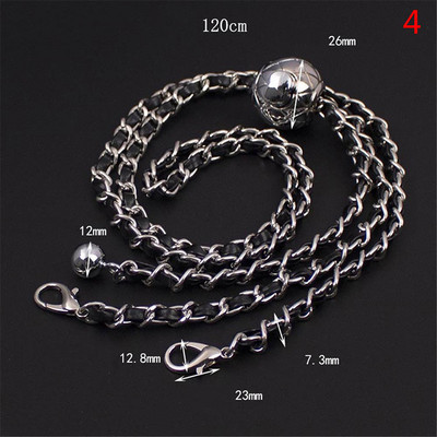 Bőr fogantyús táska szíj rombusz táska aranygyöngy golyós lánc állítható keresztben hordozható gyöngy vállpántos pénztárca kiegészítők