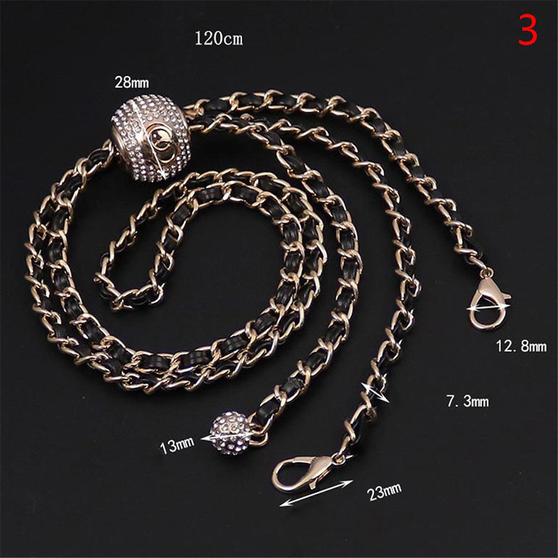 Bőr fogantyús táska szíj rombusz táska aranygyöngy golyós lánc állítható keresztben hordozható gyöngy vállpántos pénztárca kiegészítők