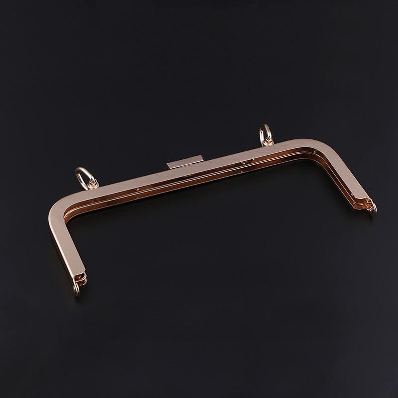 Prettyia 21 cm cadru metalic închizător de blocare pentru cusut bricolaj geantă de mână geantă cu monede