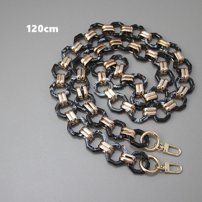 Naujos mados moteriškos prekės ženklo rankinės aksesuarų grandinėlė, nuimama keičiama pečių juostelė, moteriška „pasidaryk pats“ pečių sankabos dervos grandinės