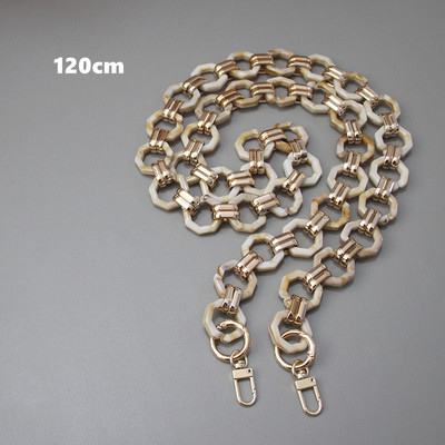 Naujos mados moteriškos prekės ženklo rankinės aksesuarų grandinėlė, nuimama keičiama pečių juostelė, moteriška „pasidaryk pats“ pečių sankabos dervos grandinės