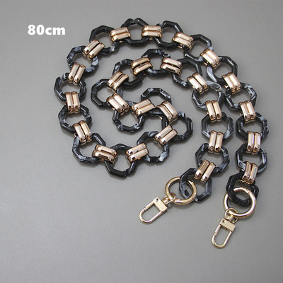 Naujos mados moteriškos prekės ženklo rankinės aksesuarų grandinėlė, nuimama keičiama pečių juostelė, moteriška „pasidaryk pats“ pečių sankabos dervos grandinės