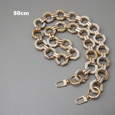 Naujos mados moteriškos prekės ženklo rankinės aksesuarų grandinėlė, nuimama keičiama pečių juostelė, moteriška „pasidaryk pats“ pečių sankabos dervos grandinės