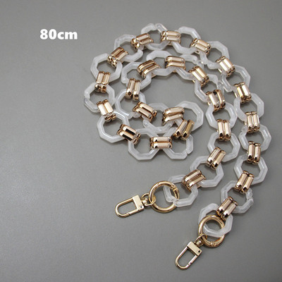 Naujos mados moteriškos prekės ženklo rankinės aksesuarų grandinėlė, nuimama keičiama pečių juostelė, moteriška „pasidaryk pats“ pečių sankabos dervos grandinės