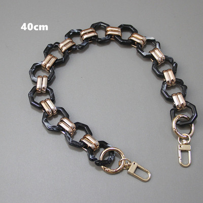 Naujos mados moteriškos prekės ženklo rankinės aksesuarų grandinėlė, nuimama keičiama pečių juostelė, moteriška „pasidaryk pats“ pečių sankabos dervos grandinės