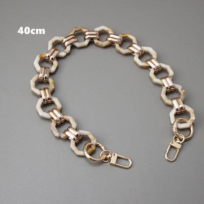 Naujos mados moteriškos prekės ženklo rankinės aksesuarų grandinėlė, nuimama keičiama pečių juostelė, moteriška „pasidaryk pats“ pečių sankabos dervos grandinės