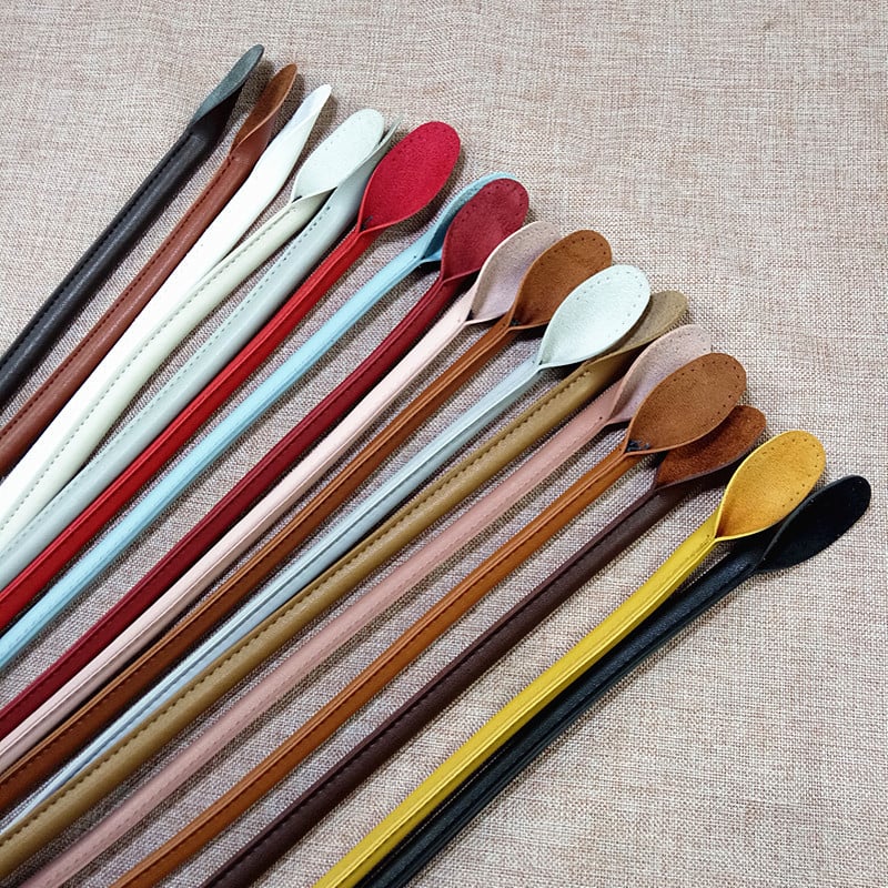 1 paar PU käekoti kotirihma rihm Uus ümmargune kõrv DIY rahakotirihm Tahke koti käepidemed Obag käepidemed kottide tarvikud hulgimüük