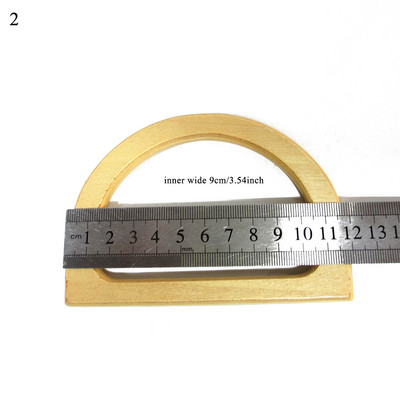 Apvalios rankų darbo medinės rankenos krepšio rankenos rankenos aksesuaras Medinės šaknies rankenos medinės apskritos rankenos aplinkai