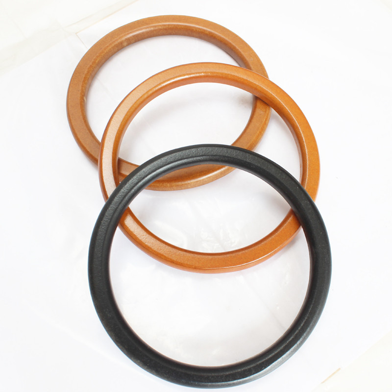 Apvalios rankų darbo medinės rankenos krepšio rankenos rankenos aksesuaras Medinės šaknies rankenos medinės apskritos rankenos aplinkai