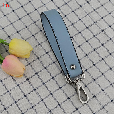 42 cm-es PU bőr kézitáskák rövid pántok divat csere szerpentin pántok színes fogantyús kiegészítők női vállövnek