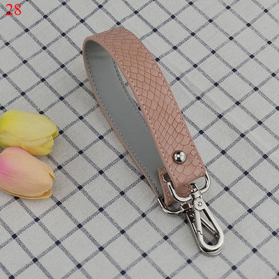 42 cm-es PU bőr kézitáskák rövid pántok divat csere szerpentin pántok színes fogantyús kiegészítők női vállövnek