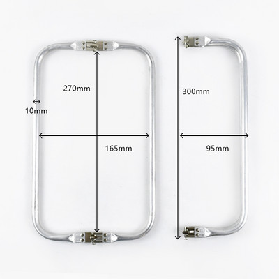 Deepeel 15-30cm Închizătoare internă Kiss din metal pentru poșetă, cadru, geantă de nor, dreptunghiulare, cleme pentru țevi, cataramă, accesoriu pentru mânere pentru genți lucrate manual