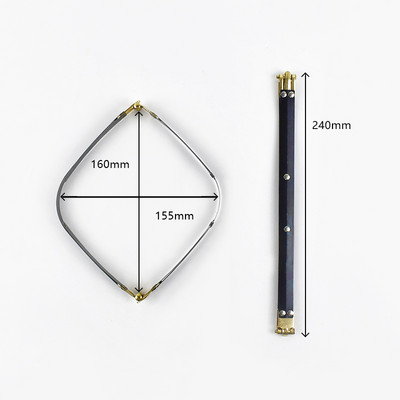 Deepeel 15-30cm Închizătoare internă Kiss din metal pentru poșetă, cadru, geantă de nor, dreptunghiulare, cleme pentru țevi, cataramă, accesoriu pentru mânere pentru genți lucrate manual