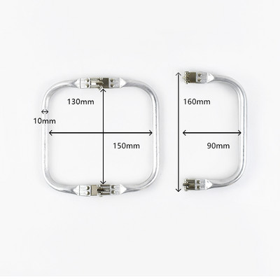 Deepeel 15-30cm Închizătoare internă Kiss din metal pentru poșetă, cadru, geantă de nor, dreptunghiulare, cleme pentru țevi, cataramă, accesoriu pentru mânere pentru genți lucrate manual