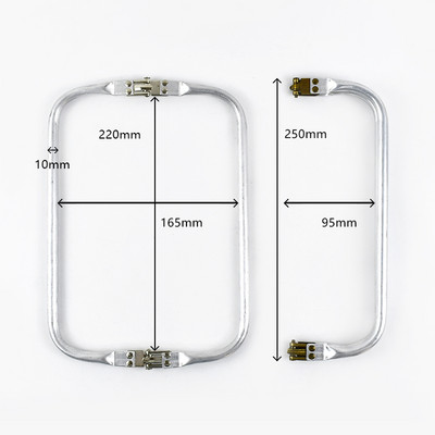 Deepeel 15-30cm Închizătoare internă Kiss din metal pentru poșetă, cadru, geantă de nor, dreptunghiulare, cleme pentru țevi, cataramă, accesoriu pentru mânere pentru genți lucrate manual