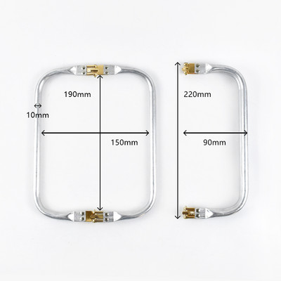 Deepeel 15-30cm Închizătoare internă Kiss din metal pentru poșetă, cadru, geantă de nor, dreptunghiulare, cleme pentru țevi, cataramă, accesoriu pentru mânere pentru genți lucrate manual