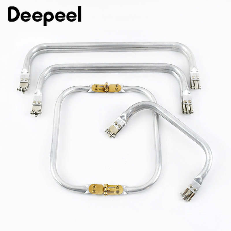 Deepeel 15-30cm Închizătoare internă Kiss din metal pentru poșetă, cadru, geantă de nor, dreptunghiulare, cleme pentru țevi, cataramă, accesoriu pentru mânere pentru genți lucrate manual
