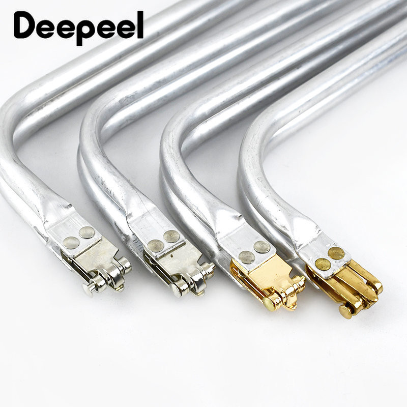 Deepeel 15-30cm Închizătoare internă Kiss din metal pentru poșetă, cadru, geantă de nor, dreptunghiulare, cleme pentru țevi, cataramă, accesoriu pentru mânere pentru genți lucrate manual