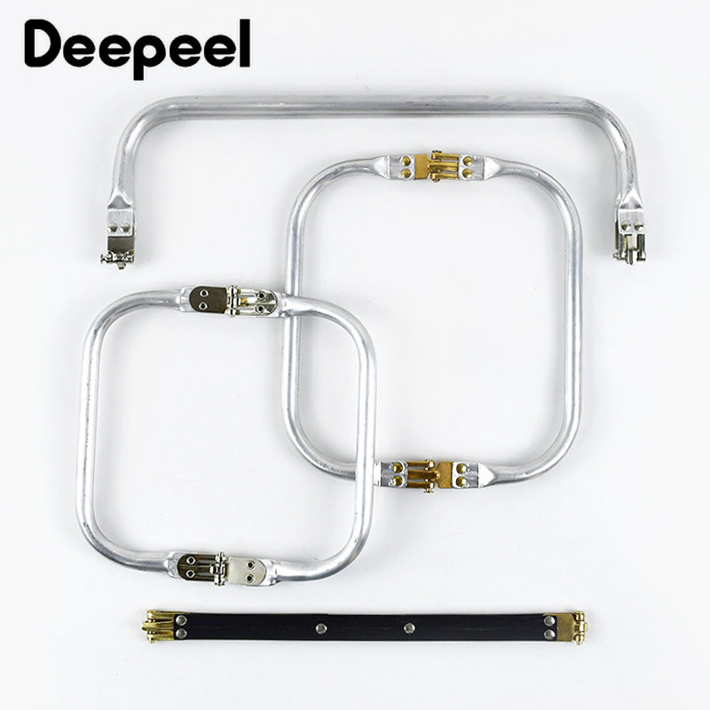 Deepeel 15-30cm Închizătoare internă Kiss din metal pentru poșetă, cadru, geantă de nor, dreptunghiulare, cleme pentru țevi, cataramă, accesoriu pentru mânere pentru genți lucrate manual