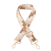 3,8 cm reguleeritavad rihmad naiste kottide ja õlakottide jaoks Ruudukujulise mustriga kotirihma käekoti rihmad Crossbody jaoks