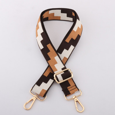 3,8 cm reguleeritavad rihmad naiste kottide ja õlakottide jaoks Ruudukujulise mustriga kotirihma käekoti rihmad Crossbody jaoks